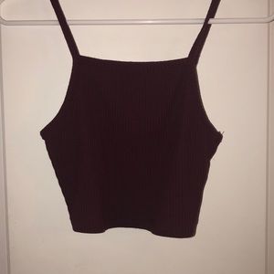 Maroon crop top